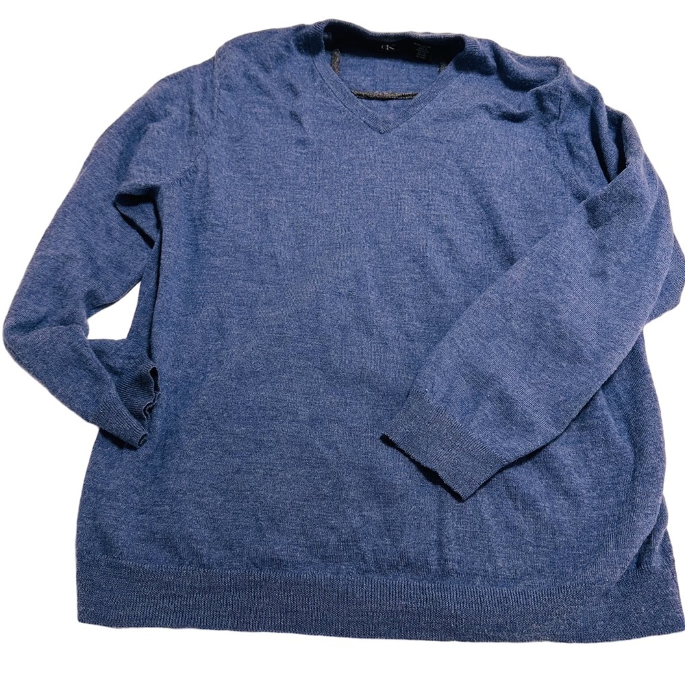 Calvin Klein Merino Wool Men's Super Soft V-Neck Sweater
